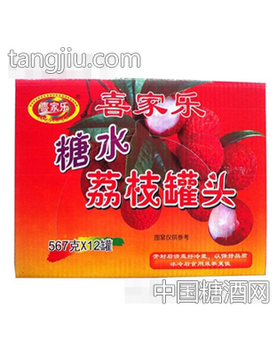糖水荔枝罐头整箱