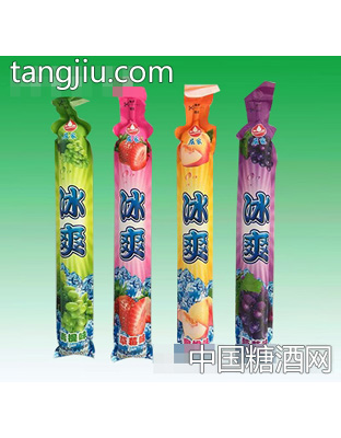 屈家冰爽果味饮料棒棒冰蜜桃味