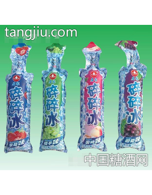 屈家碎碎冰草莓味果味饮料棒棒冰