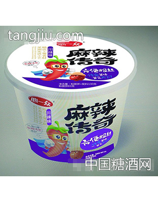 心一众麻辣传奇方便粉丝川辣味桶装