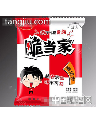 心一众脆当家干吃面番茄味60g
