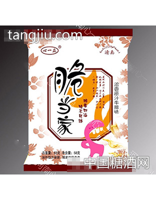 心一众脆当家干吃面浓香原汁牛排味63g