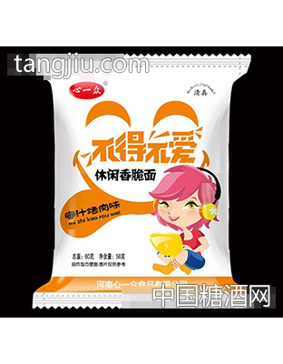 心一众不得不爱休闲香脆面蜜汁猪肉味60g
