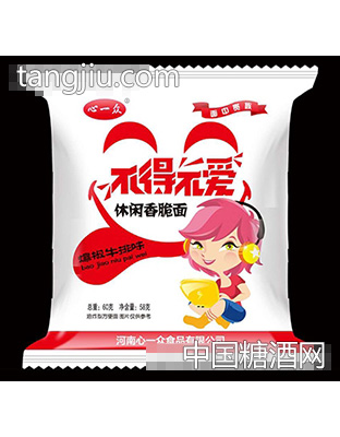 心一众不得不爱休闲香脆面爆椒牛排味60g