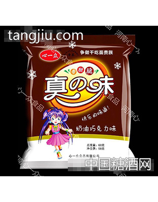 心一众真味干吃面奶油巧克力味60g