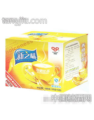 新之味香橙奶茶300克箱装