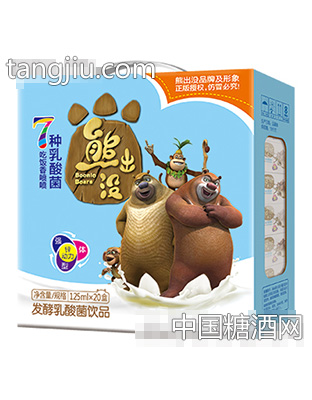 熊出没乳酸菌饮品125ml×20盒