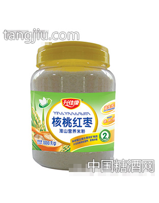 核桃红枣淮山营养米粉2段