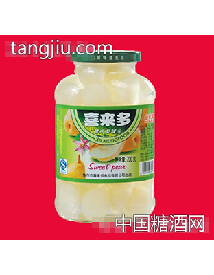喜来多700克梨罐头