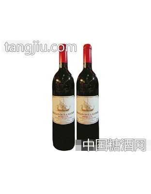 法国金龙船干红葡萄酒750ml