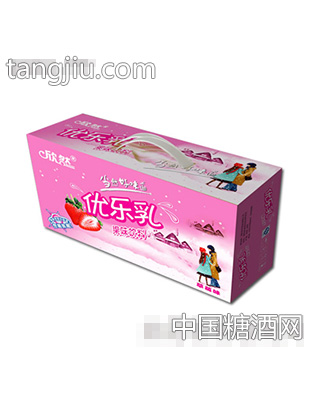 欣然草莓味优乐乳（箱装）