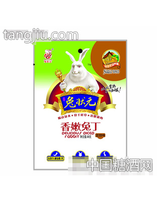 兔状元豆豉味兔丁88g装