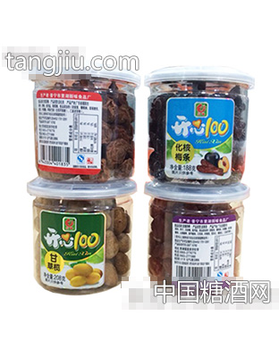 开心100精品蜜饯一