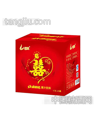 恒爱果汁饮料喜庆1.5Lx6瓶