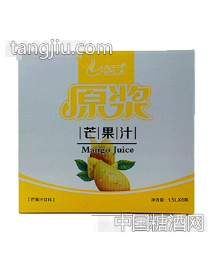 恒爱原浆芒果汁1.5LX6瓶