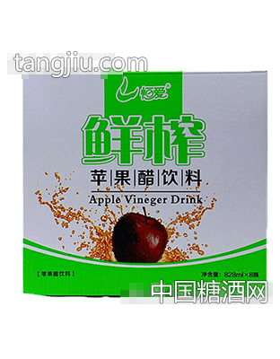 恒爱鲜榨苹果醋828mlx8瓶