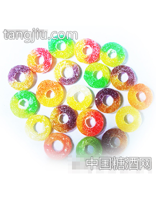 双色圈软糖散装