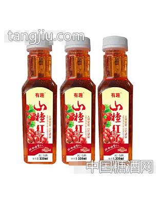 有趣山楂红了果汁饮料330ml