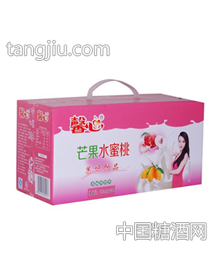 250mlx20盒馨心芒果水蜜桃果味饮品