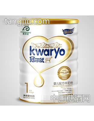 冠尔优配方羊奶粉1段800克