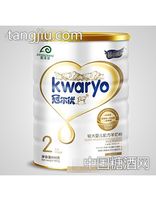冠尔优较大配方羊奶粉2段800克