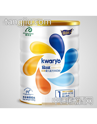 冠尔优金装配方羊奶粉1段800克