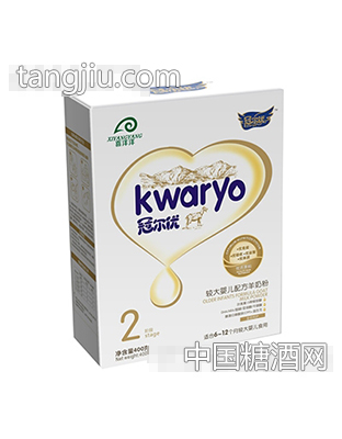 冠尔优较大配方羊奶粉2段400克