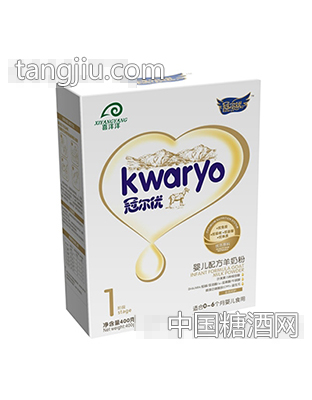 冠尔优配方羊奶粉1段400克