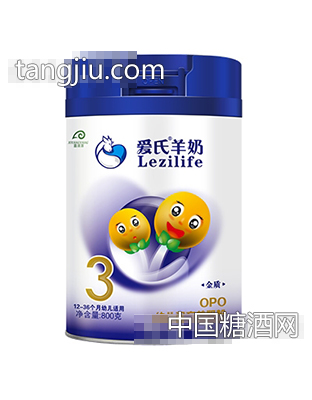 爱氏金质OPO幼儿配方羊奶粉800克