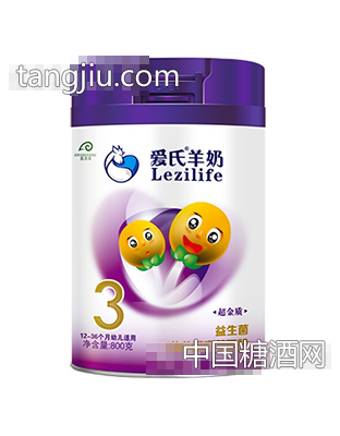 爱氏超金质益生菌幼儿配方羊奶粉800克