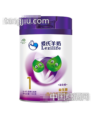 爱氏超金质益生菌配方羊奶粉150克