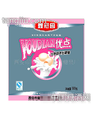 优点牛奶味夹心硬糖