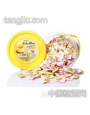 鑫冠园牛奶布丁夹心糖桶装