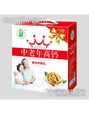 绿为中老年高钙智纯核桃乳250mlx12盒
