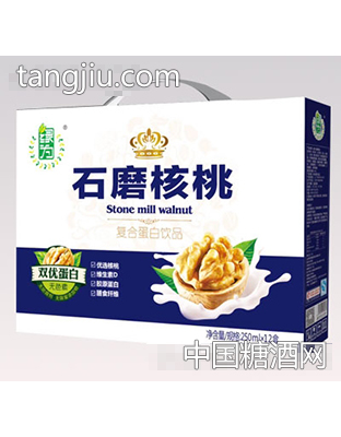 绿为石磨核桃饮品250mlx12盒