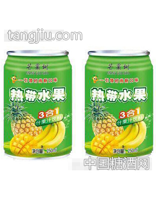 芒果树热带水果3合1果汁250ml