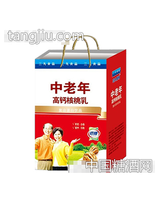 三九穆朗中老年低糖高钙核桃乳礼盒装