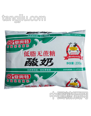 200g亚奥特低脂无蔗糖酸奶
