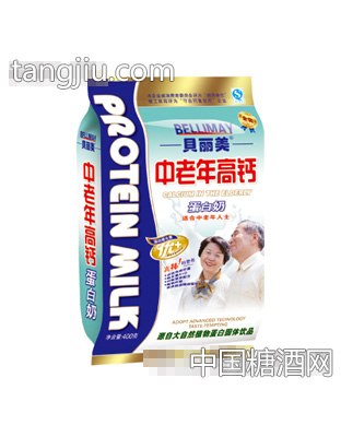 贝丽美中老年高钙蛋白奶400克
