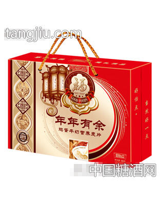 好怡点568克年年有余鸡蛋牛奶营养麦片