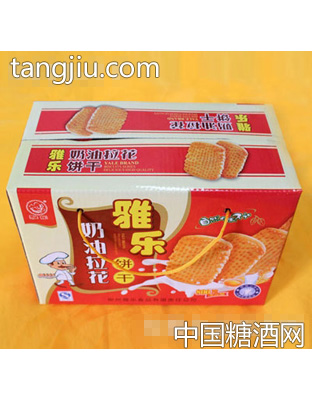 雅乐奶油拉花饼干箱
