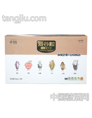 千初爱谷粒新疆酸牛奶160gX6杯
