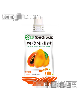 言鸣奶吸冰淇淋木瓜味80ml