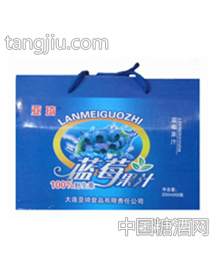 亚琦蓝莓果汁箱装250ml×8瓶
