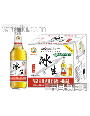 500ml青亚冰生啤酒（白瓶）