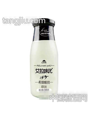 艾拉味优希腊酸奶原味300ml