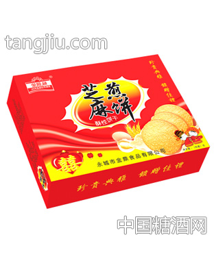 金鼎芝麻煎饼箱装
