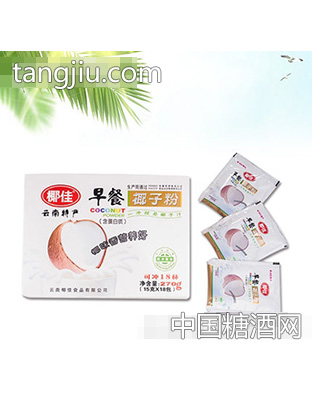 椰佳早餐椰子粉盒装270g