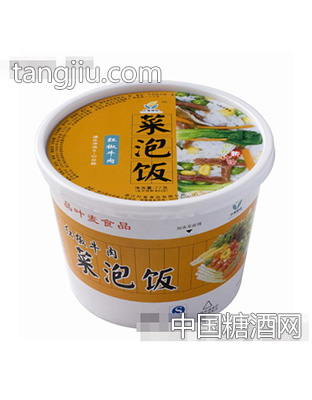 红椒牛肉菜泡饭
