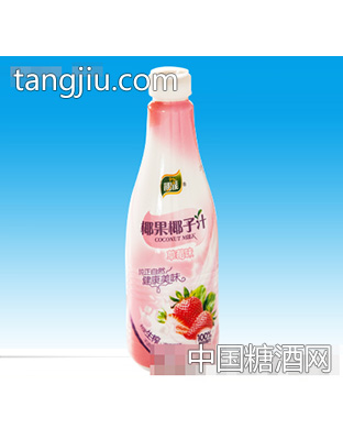 1.25kg椰能椰果椰子汁草莓味